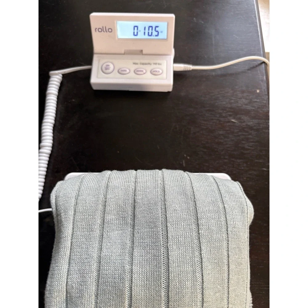 Vintage Blake Manley Sage Green Cable Knit V Neck Sweater Pointelle Ramie Wool L